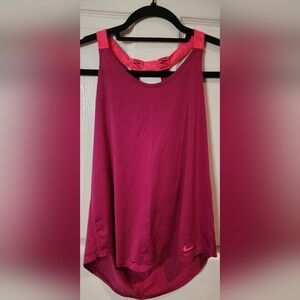 Nike Women's Pink Athletic Tank Top Size M